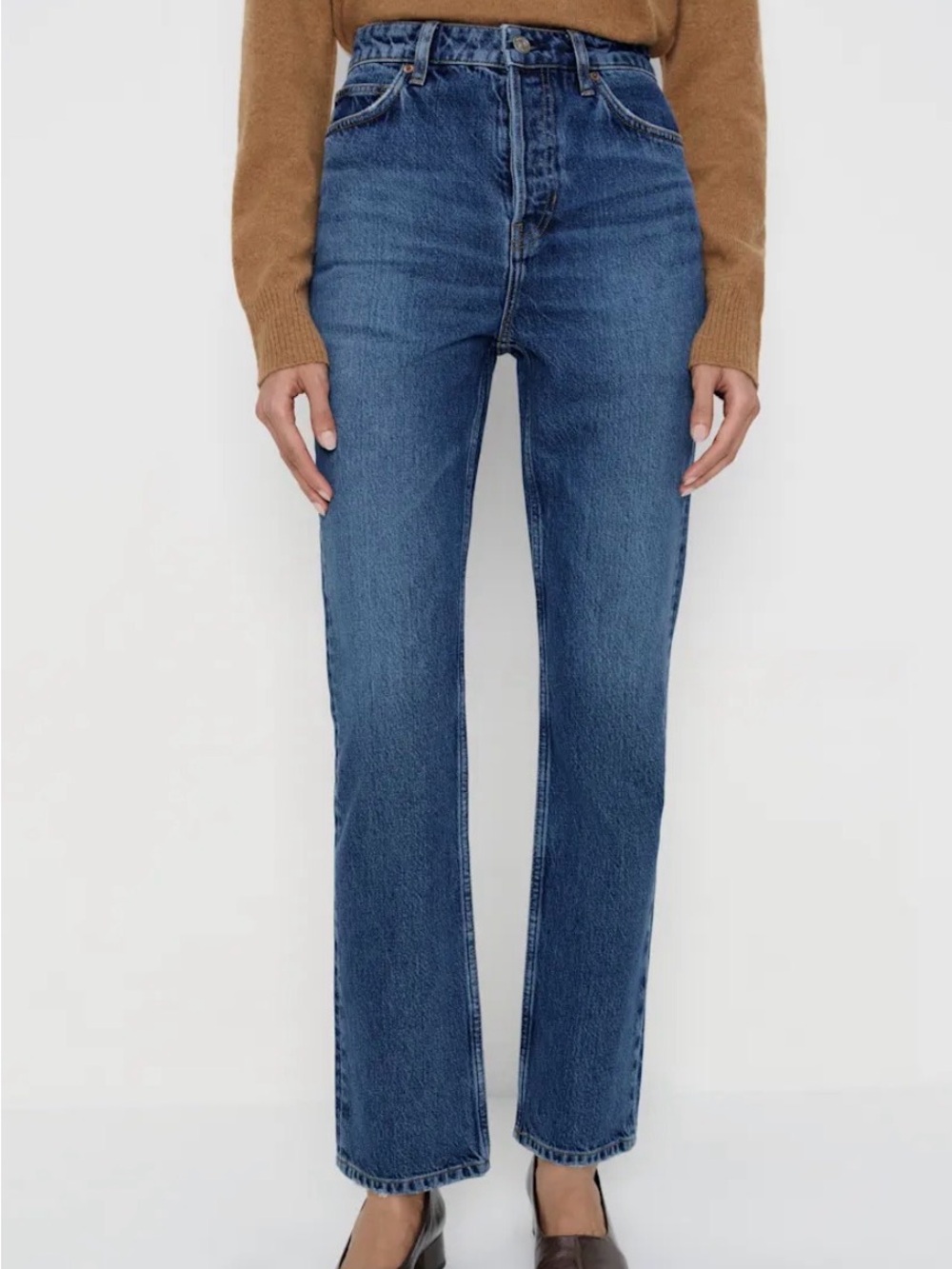 Reformation Cynthia High Rise Straight Jeans - Maggiore